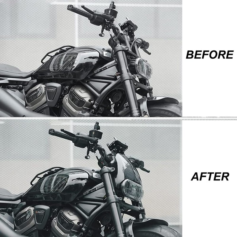 HIYOYO Motorcycle Headlight Fairing Cover Headlamp Cowl Cover Fit For