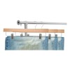 Exhivit Gancho De Madera Con Pinza Ajustable Corrediza Paq C/20