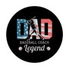 Dad Baseball Coach Legend Father's Day Gift Design