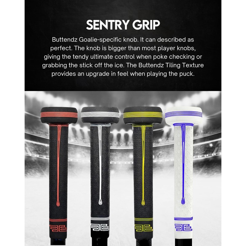 Buttendz Sentry Goalie Hockey Stick Replacement Grip - Precision Control