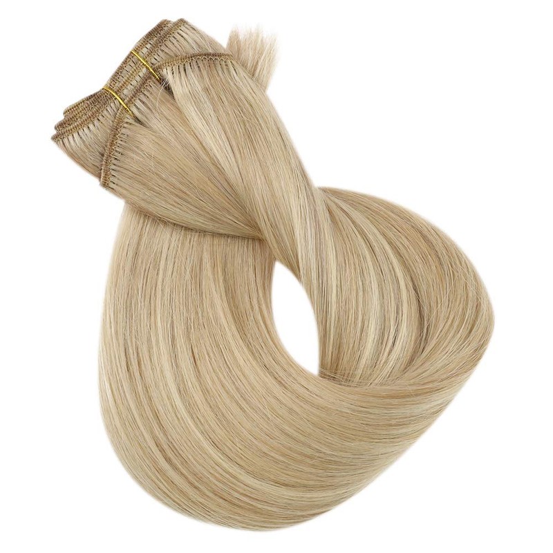 Fshine Clip in Hair Extensions for Women Real Human Hair