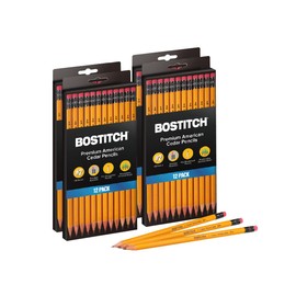 Bostitch Office Premium #2 Pencils, American Cedar Wood, Pre-Sharpened, HB Graphite, 48-Pack