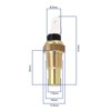 YINETTECH 1PC Motorcycle Water Temperature Sensor OE: 34850-50A00 Coolant Temperature
