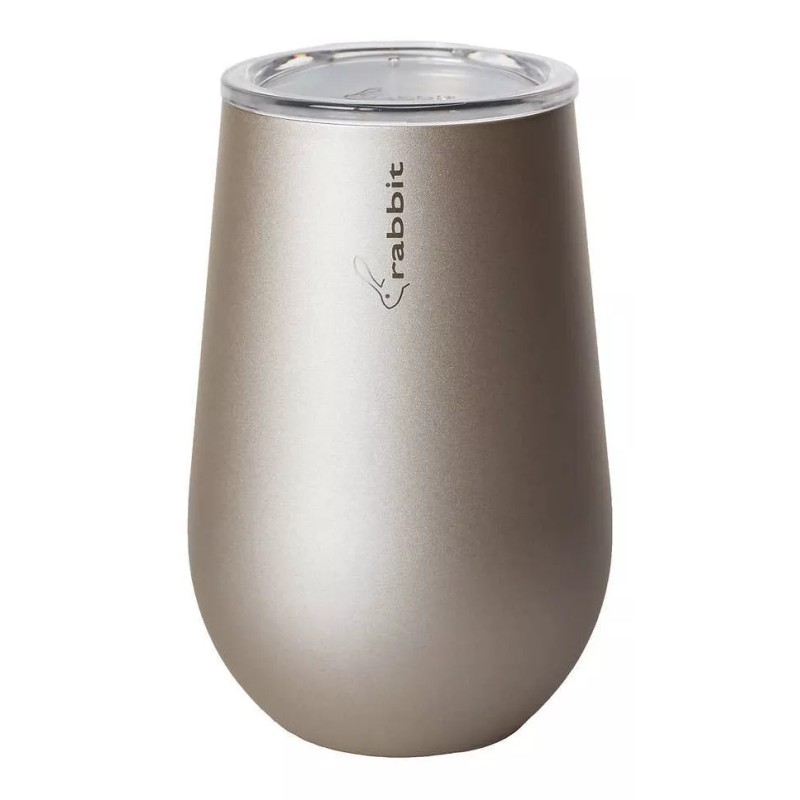 Rabbit 4 Vasos Con Tapa De Acero Inoxidable, 354 Ml,