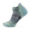 Smartwool Womens Run Zero Cushion Stripe Low Ankle Socks Frosty
