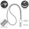 Soleebee Card Holder Lanyard Bling Rhinestone Lanyard with Key Ring