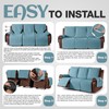 KinCam Waterproof Recliner Sofa Cover, Non-Slip Reclining Couch Covers for