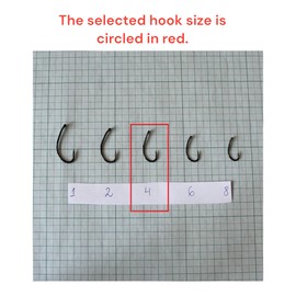 PRO FILSTAR Carp Fishing Hook Set with Leader & Swivel 5 Pieces, N4, Braided Line 25 cm - Fishing Carp Accessories - Carp Fishing Hook - Boilies & Pellet Hooks - Method Feeder - Leader Line - Sport