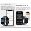 susnov tech Smartwatch Glucosa Llamadas,Asistente De Voz Monitoreo Salud (Negro)