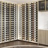 CharaVector Stainless Steel Wine Rack Wall Mounted, DIY 1/2 Wall