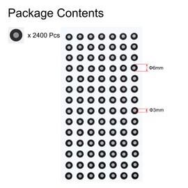 sourcing map 2400 Pcs 3D Scanner Markers 3mm High Reflective 3D Scanning Dots 3D Tracking Dots Reference Point 3D Target Diffuse Reflection Markers for Laser 3D Scanners(3x6mm)