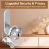 Hecfu 6 Pcs Cabinet Locks with Keys, 1-1/8" Cam Locks