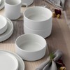 Noritake ColorTex Stone White Bowl, Stax Soup/Cereal, 6", 20 oz,