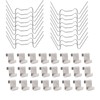 TRIXES Pack of 100 Greenhouse Clips for Attaching Greenhouse Windows/Glass,