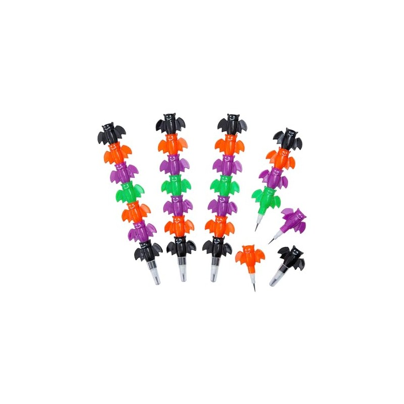 Fun Express Bat Stacking Point Pencils - 12 Pc