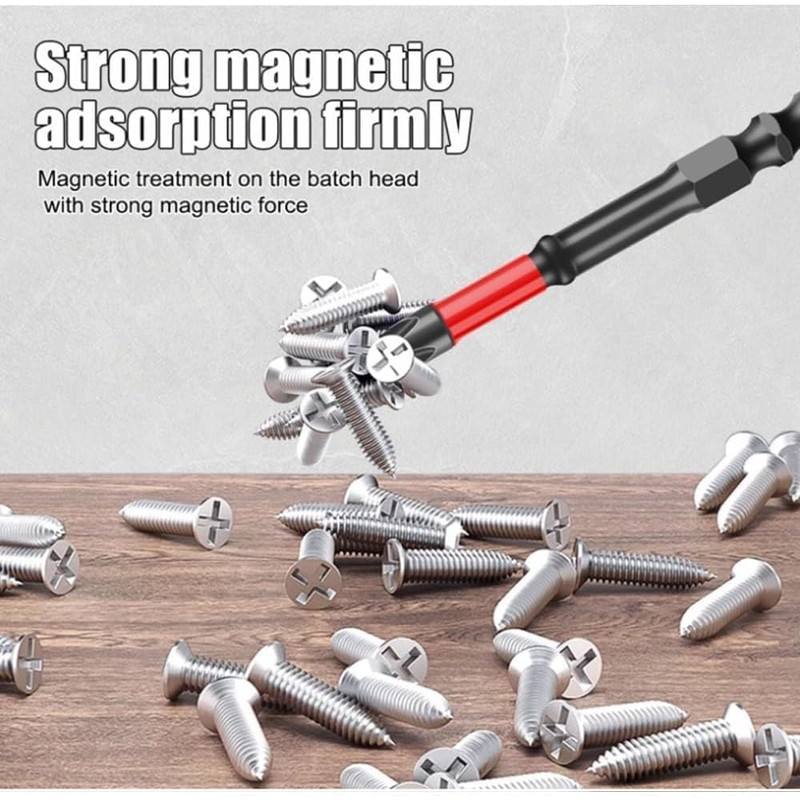 FPH2 Impact Screwdriver Bit Set for Electricians, 10Pcs S2 Steel