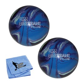 Bowlerstore Products EPCO Duckpin Bowling Balls- Urethane - Purple, Blue & Mint (5 inch- 3lbs. 10 oz.) 2 Balls