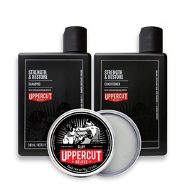 Uppercut Deluxe Clay Hair & Styling Bundle