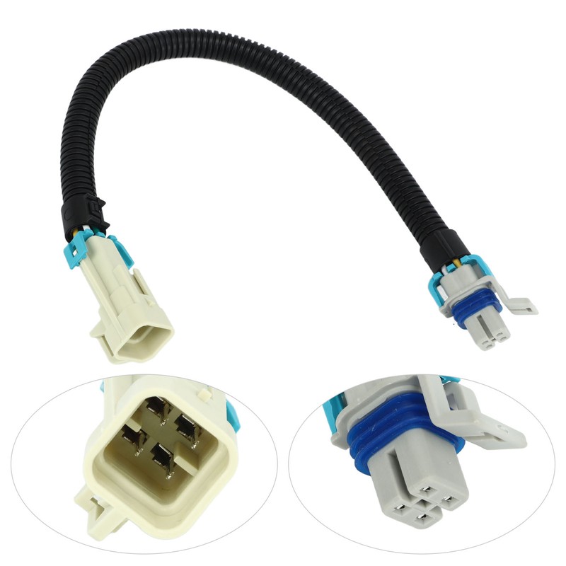 2PCS 12in Oxygen Sensor Wiring Harness Aging Resistant Black Replacement