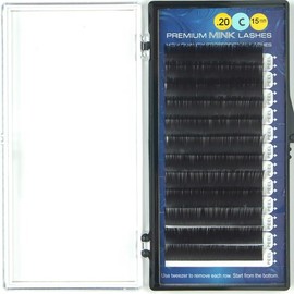 Premium Mink Lashes C-Curl (0.20mm x 15mm)