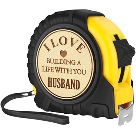 Sensi Blue Gifts for Husband from Wife, Best Husband Ever Gifts, Funny Husband Birthday Gift Ideas, to My Husband Christmas Valentines Day Gifts for him Cool Tape Measure 25FT Tool Gifts