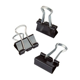 Office Depot® Brand Binder Clips, Mini, 9/16" Wide, 1/4" Capacity, Black, Pack of 60