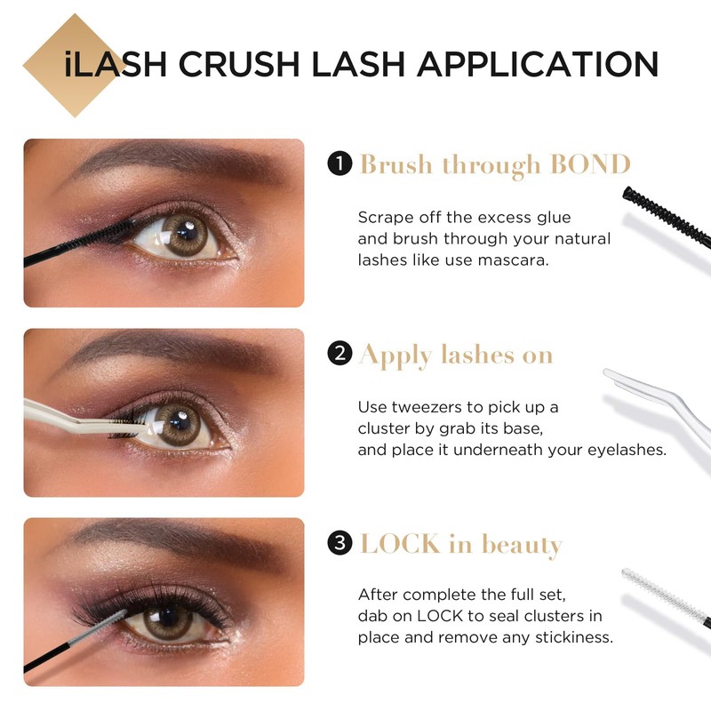 LASHVIEW Lash Bond and Seal, Cluster Lash Glue Strong Gentle