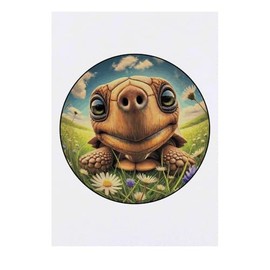 'Smiling Tortoise' Temporary Tattoo - Water Resistant, Skin-Safe, Non-Toxic Transfer (TO00081833)