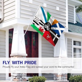 ANLEY Fly Breeze 3x5 Foot Celtic Nations Flag - Vivid Color and Fade Proof - Canvas Header and Double Stitched - Celtic nations Flags Polyester with Brass Grommets 3 X 5 Ft
