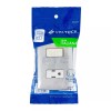 Volteck PA-APCO-IP Plate armored contact and switch, silver, Italian line