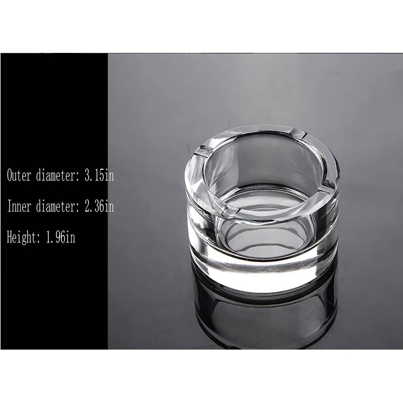 Lxuwbd-Crystal glass ashtray (1)