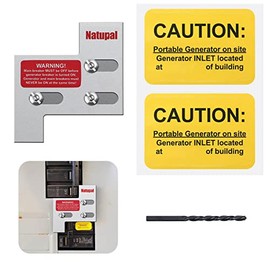 Generator Interlock Kit Compatible with General Electric GE 150 or 200 amp Main Breaker,1 1/4 Inch Spacing Between Main and Branch Breaker