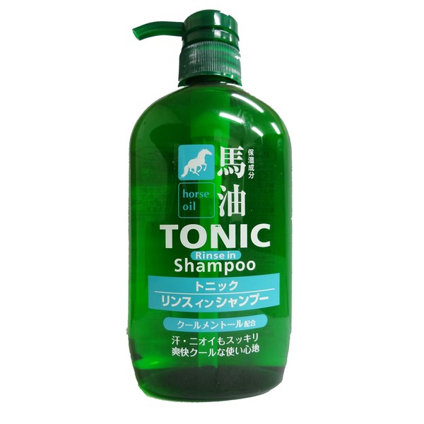 TK Corporation Horse Oil Tonic Rinse In Shampoo, 20.3 fl oz (600 ml)