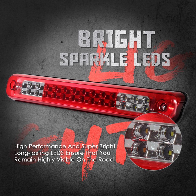 3rd Third Brake Light LED Compatible with 1988-1999 Chevy/GMC C/K-Series