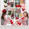 87pcs Christmas Mouse Window Clings Mouse Christmas Decorations Christmas Tree