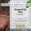 Love You This Much Stepped Up Dad Cuban Link Bracelet,