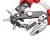 Leather Hole Punch 6 Holes 360 Degree Rotating Adjustable Margin