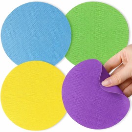 Rubber Jar Opener Pads Set of 4, Round Heat-Insulated Non-Slip Gripper Pads for Jars, Kitchen Tool for Easy Opening (Circle)