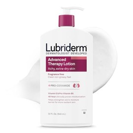 Lubriderm Advanced Therapy Fragrance Moisturizing Lotion with Vitamins E and Pro-Vitamin B5, Intense Hydration for Extra Dry Skin, Non-Greasy Formula,