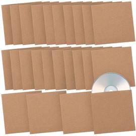 Fun Express Kraft Paper CD Sleeves for Wedding – Eco-Friendly Rustic Design for Invitations Favors Thank You Cards & More – Perfect for Wedding Stationery Keepsakes & DIY Projects – 24 Pieces