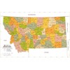 Montana ZIP Code Map with Counties - Large - 31.25