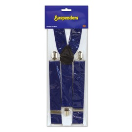 Beistle 60805-B Navy Blue Suspenders,1ct