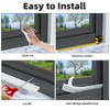 ESUFEIR 2pcs×196" Wedge Window Weather Stripping Door Gap Filler,Adhesive Window
