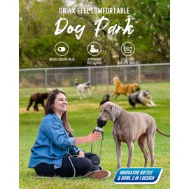 lesotc Dog Water Bottle, Portable Dog Water Dispenser, Leak Proof Dog Travel Water Bottle, Squeeze Pet Water Bottle for Walking On The Go, Dog Hiking Accessories for Outdoor, Hiking, Travel