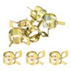 Sourcing Map 12mm 15/32inch Gold Hose Clamps, Pack of 5