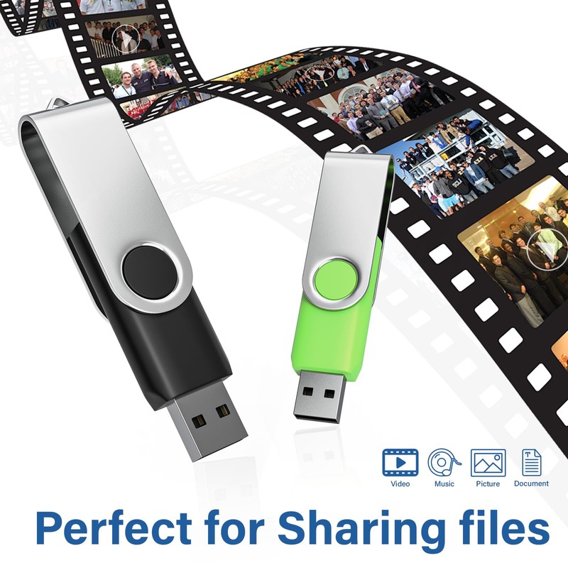 Wooolken USB 2.0 Memory Stick 4 GB Pack of 10