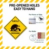 BTHUKO Turtle Crossing Metal Aluminum Novelty Sign 12 in x