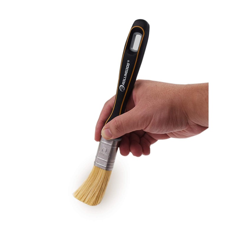 ROLLINGDOG Chalk Paint Brush 25mm - with Thick Flagged Tips