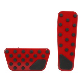 2PCS Accelerator Brake Pedals Anti Slip Foot Rest Plate Replacement for Dodge Challenger 2009‑2021