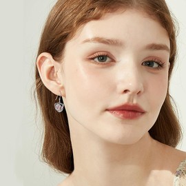 Baseball Earrings Sterling Silver Softball Dangle Drop Earrings Sport Jewellery Gifts for Women Baseball Lovers